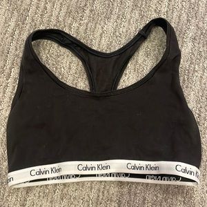 black calvin klein sports bra